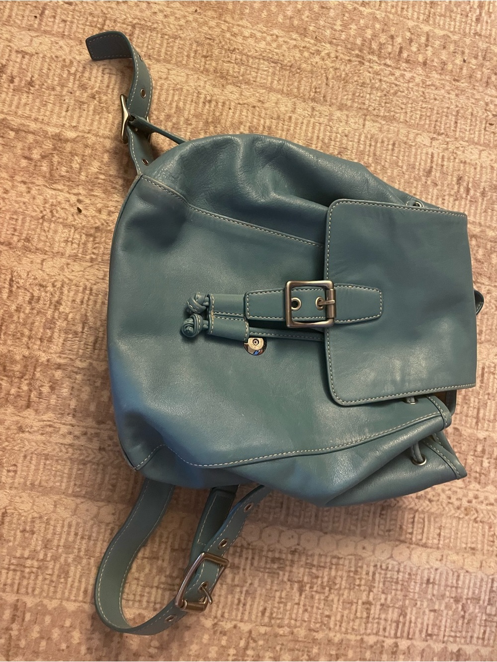 Coach Teal Mini Backpack Crossbody